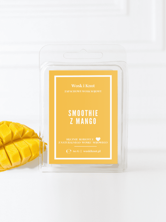 smoothie z mango wosk zapachowy do kominka Wosk i Knot (5)