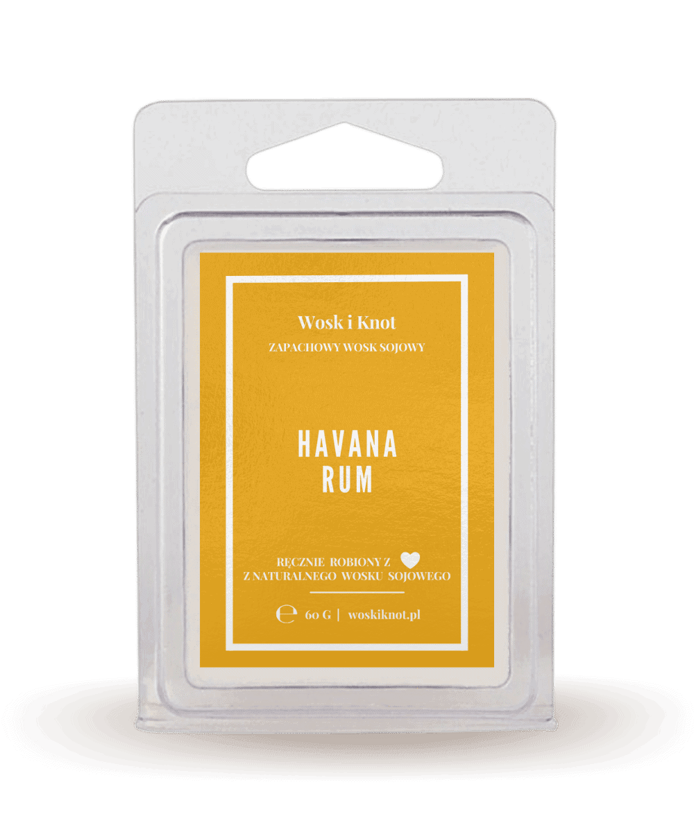 Havana Rum – obok tego wyjątkowego, dość słodkiego zapachu nie można przejść obojętnie! Rozkocha w sobie niejedną osobę! Słoodki, intensywny, zmysłowy i trochę perfumowy zapach będzie cudownym otulaczem i towarzyszem na długie wieczory ze znajomymi! Nuty orzechów włoskich oraz waniliowego cukru sprawiają, iż cała kompozycja jest wyrazista i oryginalna. Główne nuty zapachowe: rum, brandy, cukier waniliowy, orzechy włoskie