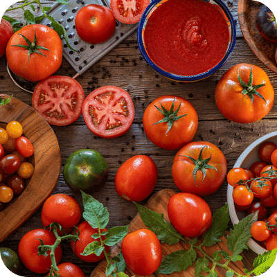 Pomidor Bazylia Świeca Sojowa