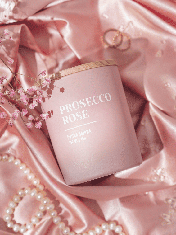 Prosecco Rose świeca sojowa